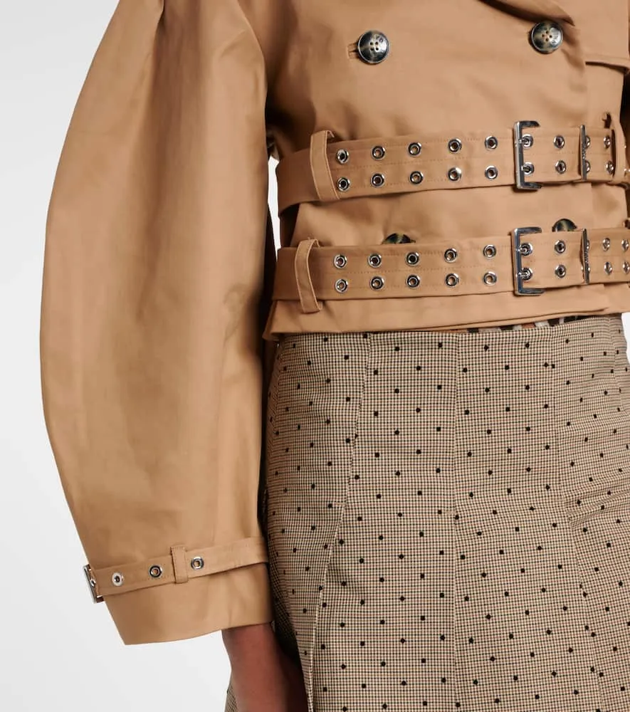 Ganni Double-breasted cotton jacket