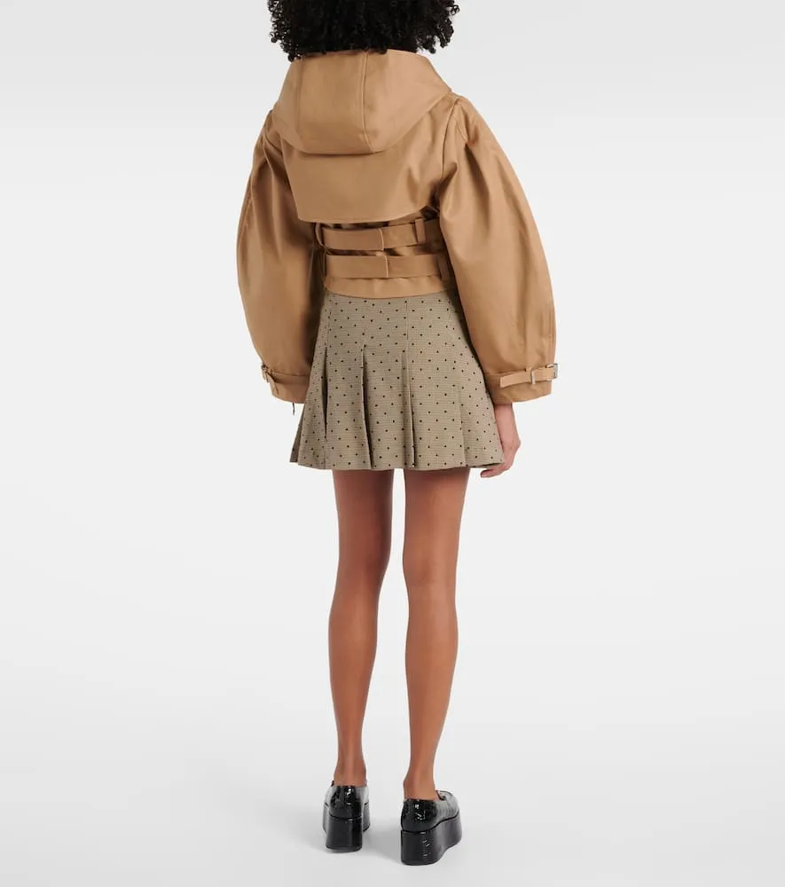 Ganni Double-breasted cotton jacket