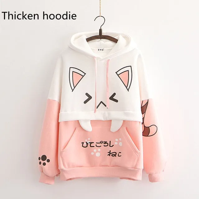 Harajuku Kawaii Cat Ear Hoodie
