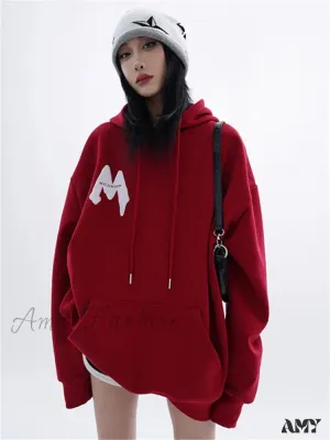 Korean Long Sleeve Hooded Niche Design Loose Casual Hoodie