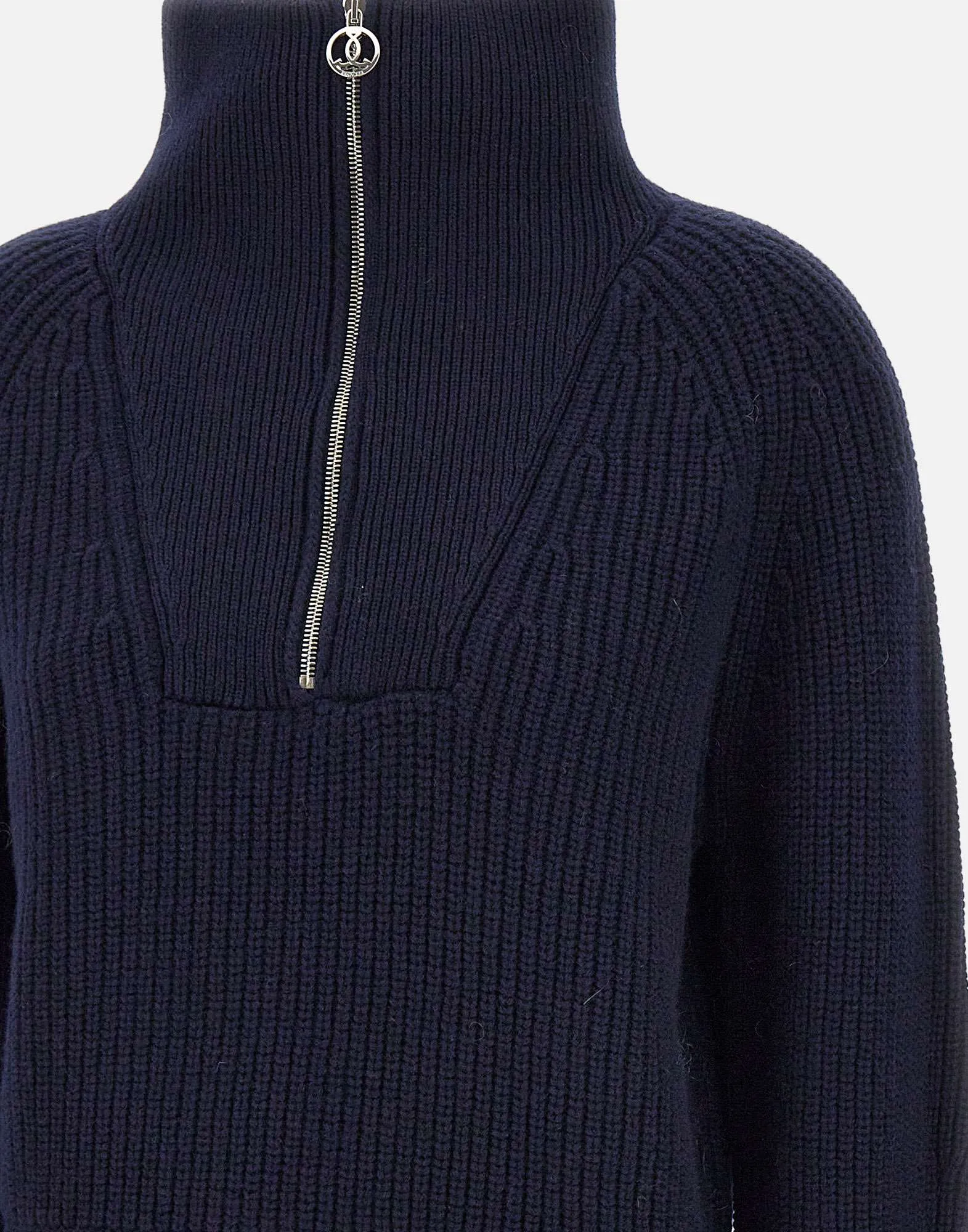 Laila Blue Wool Sweater for Women