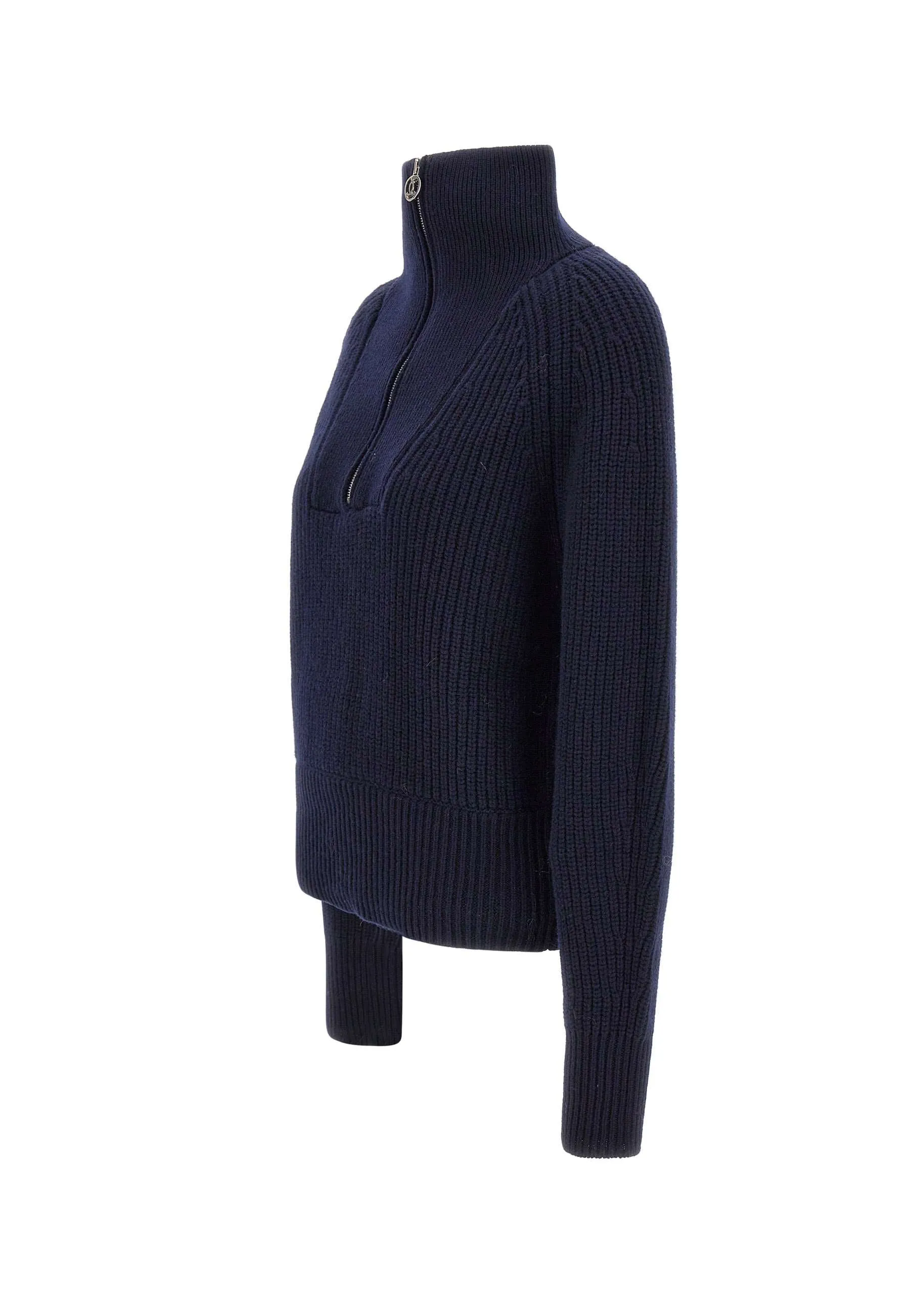 Laila Blue Wool Sweater for Women