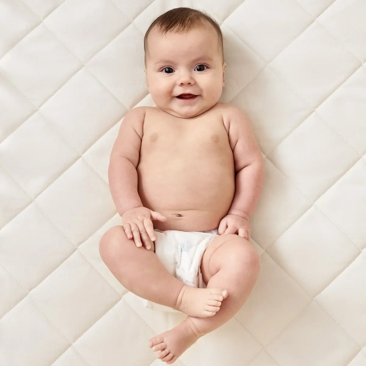 Little Green Sheep Natural Twist Cot Mattress to fit Boori / Stokke Home Cot / Pottery Barn Kids - 70x132cm