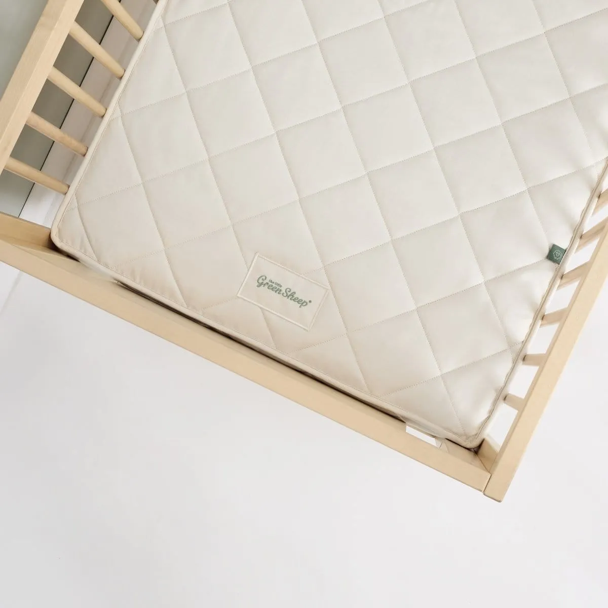Little Green Sheep Natural Twist Cot Mattress to fit Boori / Stokke Home Cot / Pottery Barn Kids - 70x132cm