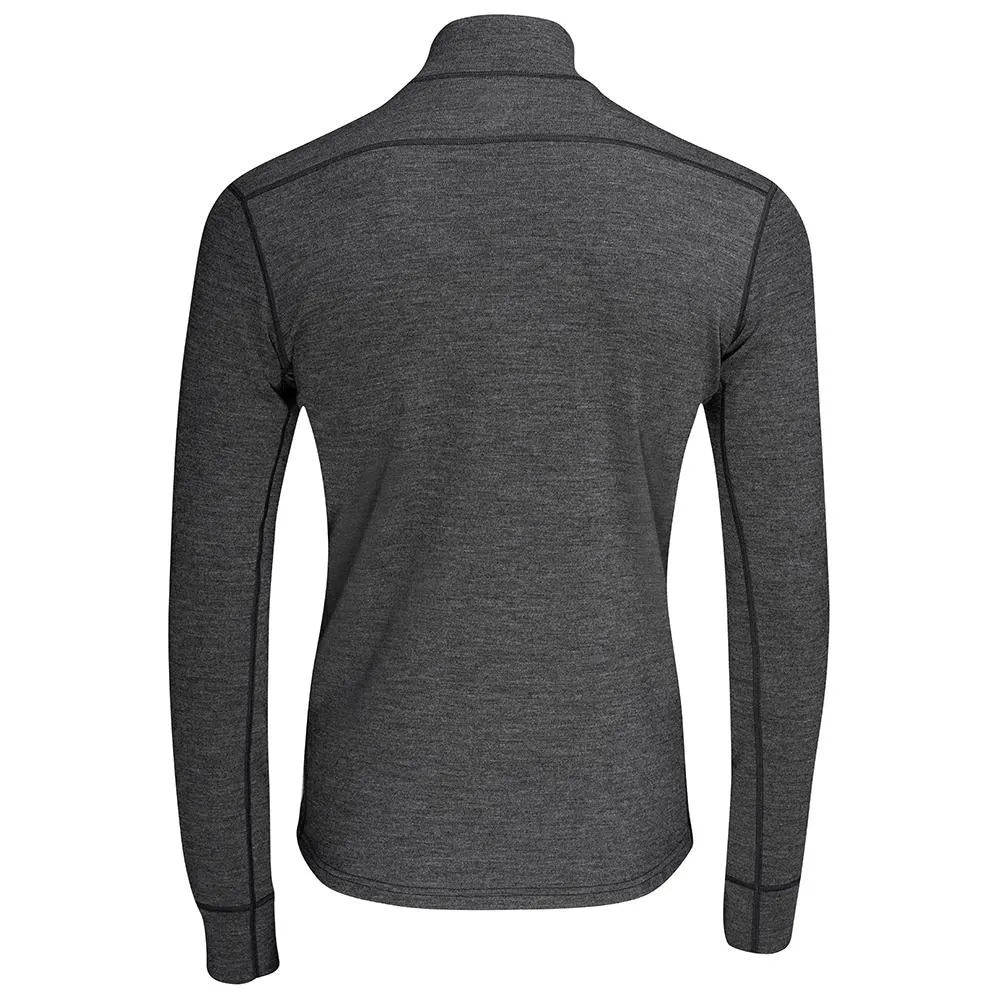Mens Merino 320 Long Sleeve Half Zip (Smoke/Lime)