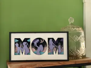 Mom Layered Landscape Sign