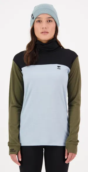 Mons Royale Yotei BF High Neck Long Sleeve Womens Riverbed