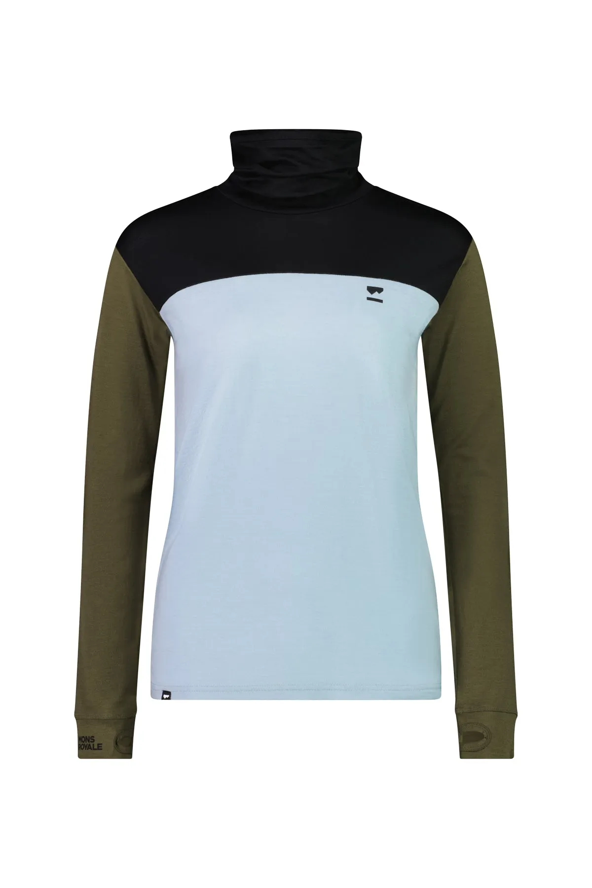 Mons Royale Yotei BF High Neck Long Sleeve Womens Riverbed