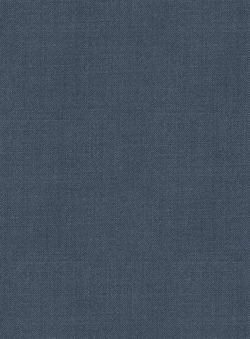 Napolean Stretch Space Blue Wool Tuxedo Jacket