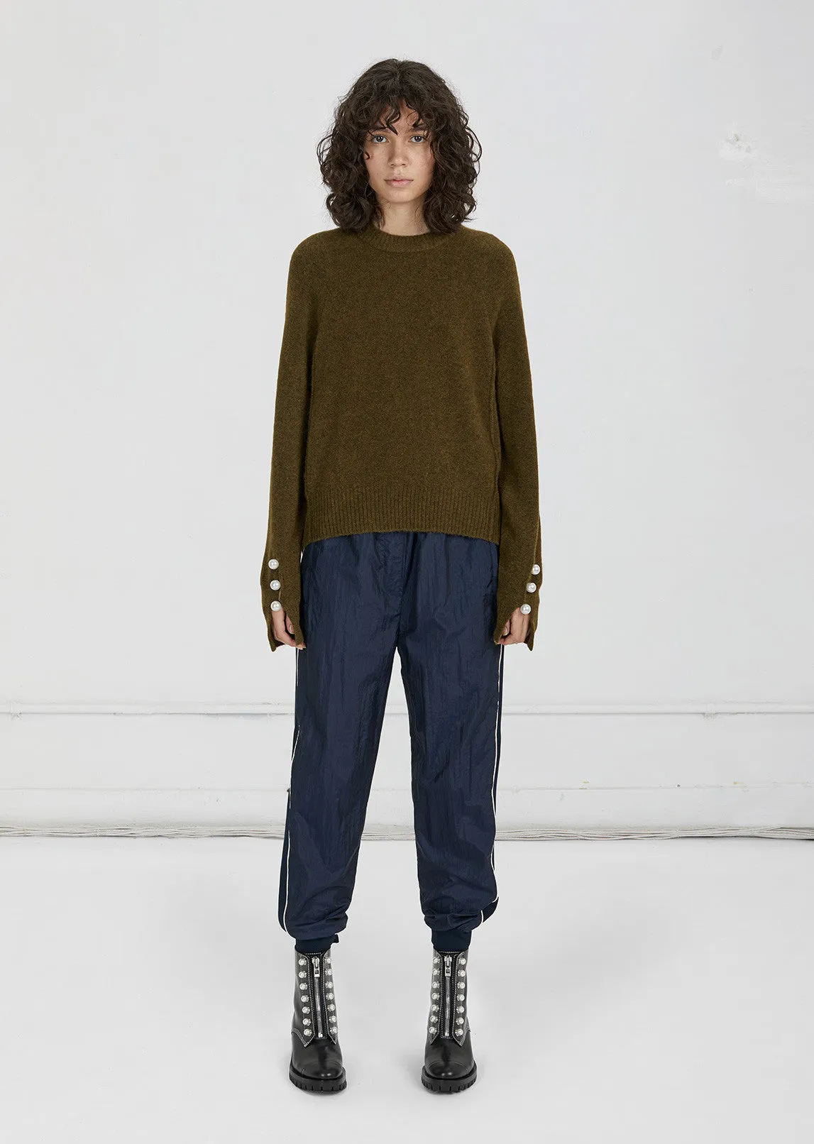 Pearl Cuff Pullover