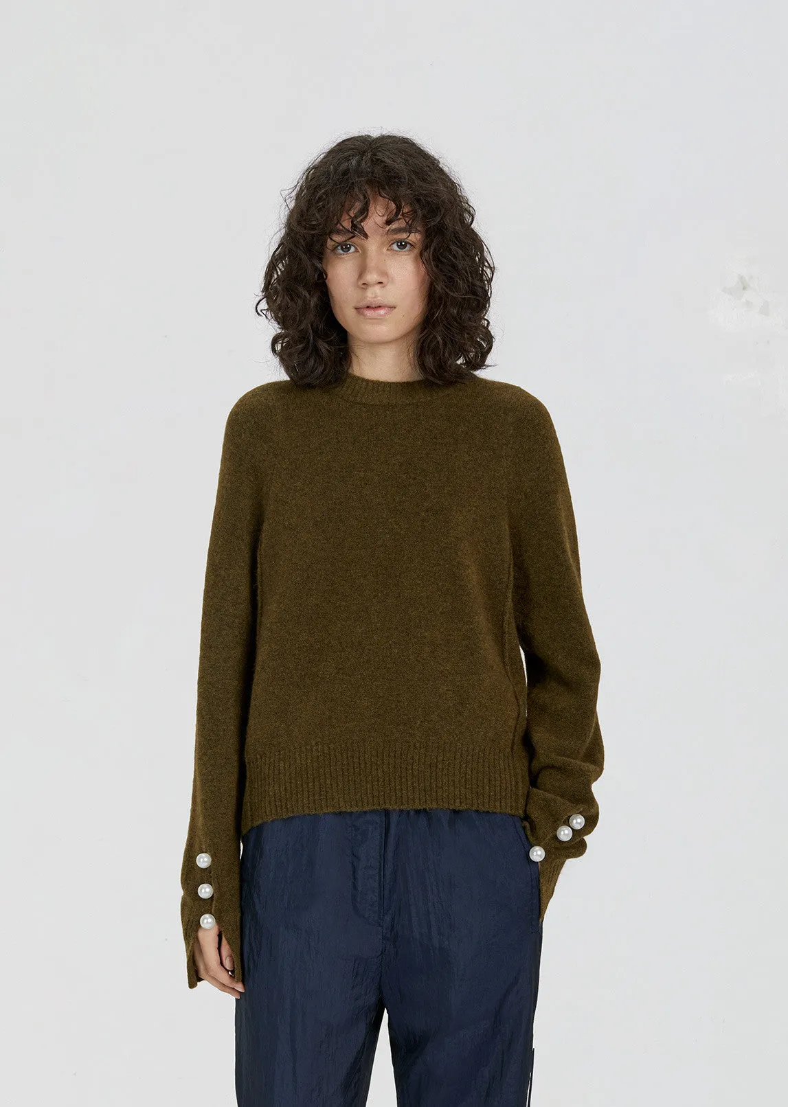 Pearl Cuff Pullover