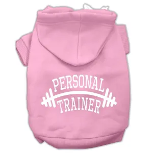 Personal Trainer Screen Print Pet Hoodies Light Pink Size XXXL (20)