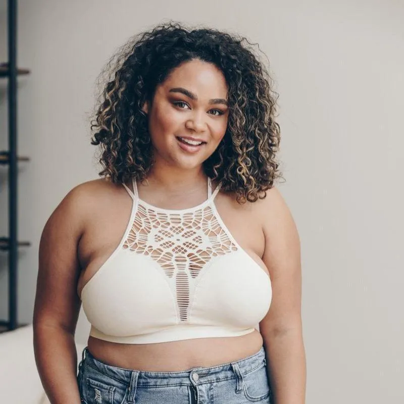 Plus Cutout Seamless Bralette
