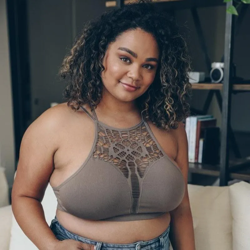 Plus Cutout Seamless Bralette