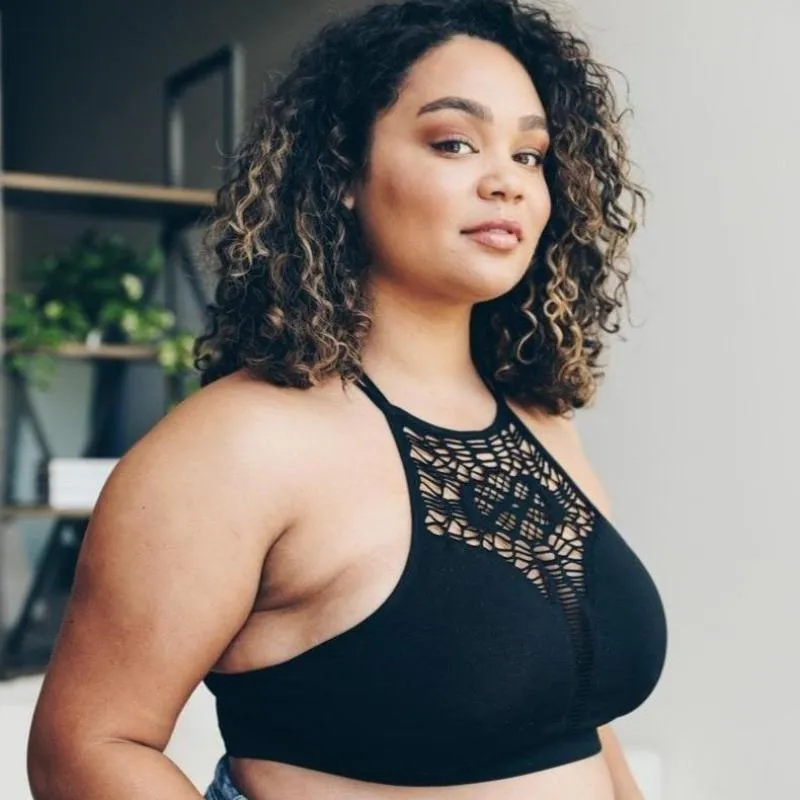 Plus Cutout Seamless Bralette