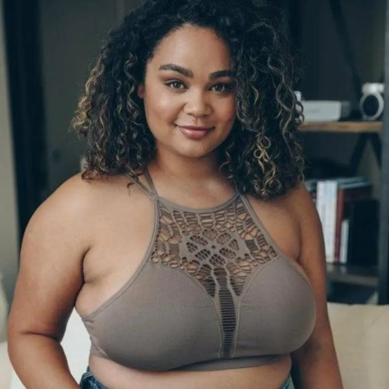 Plus Cutout Seamless Bralette