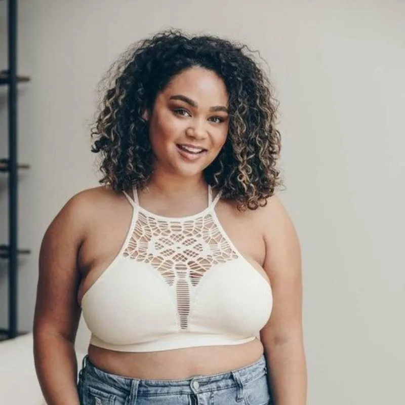 Plus Cutout Seamless Bralette