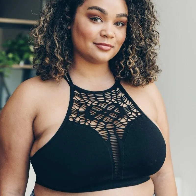 Plus Cutout Seamless Bralette