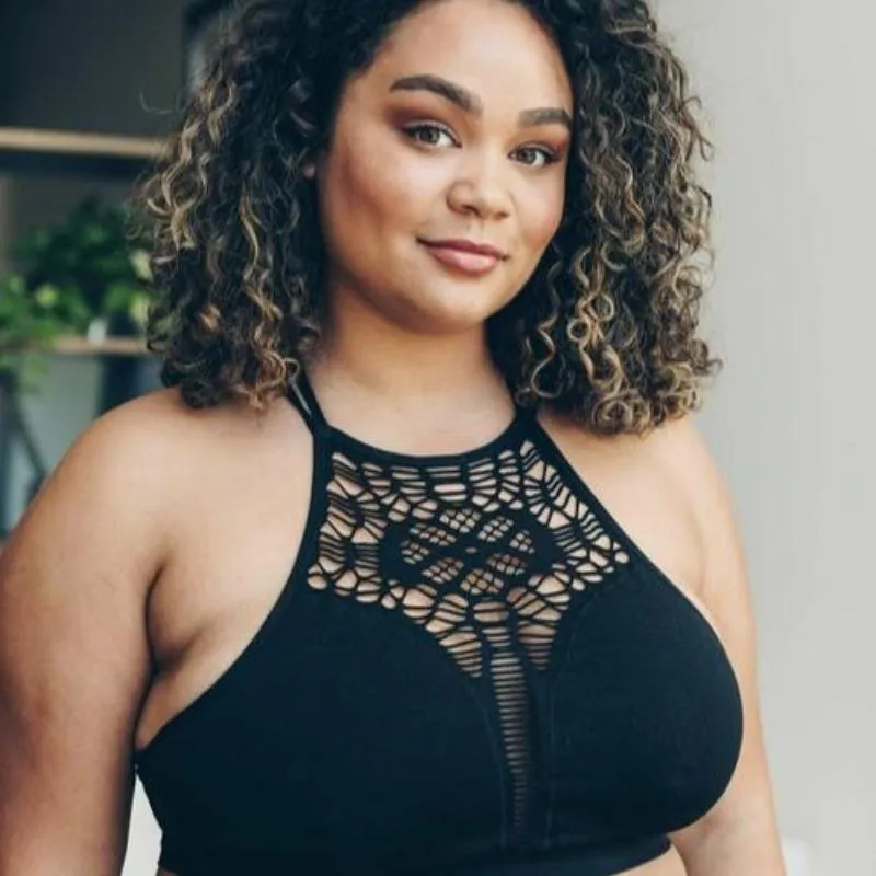 Plus Cutout Seamless Bralette