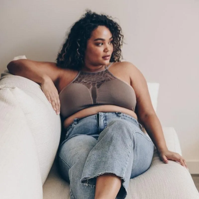Plus Cutout Seamless Bralette
