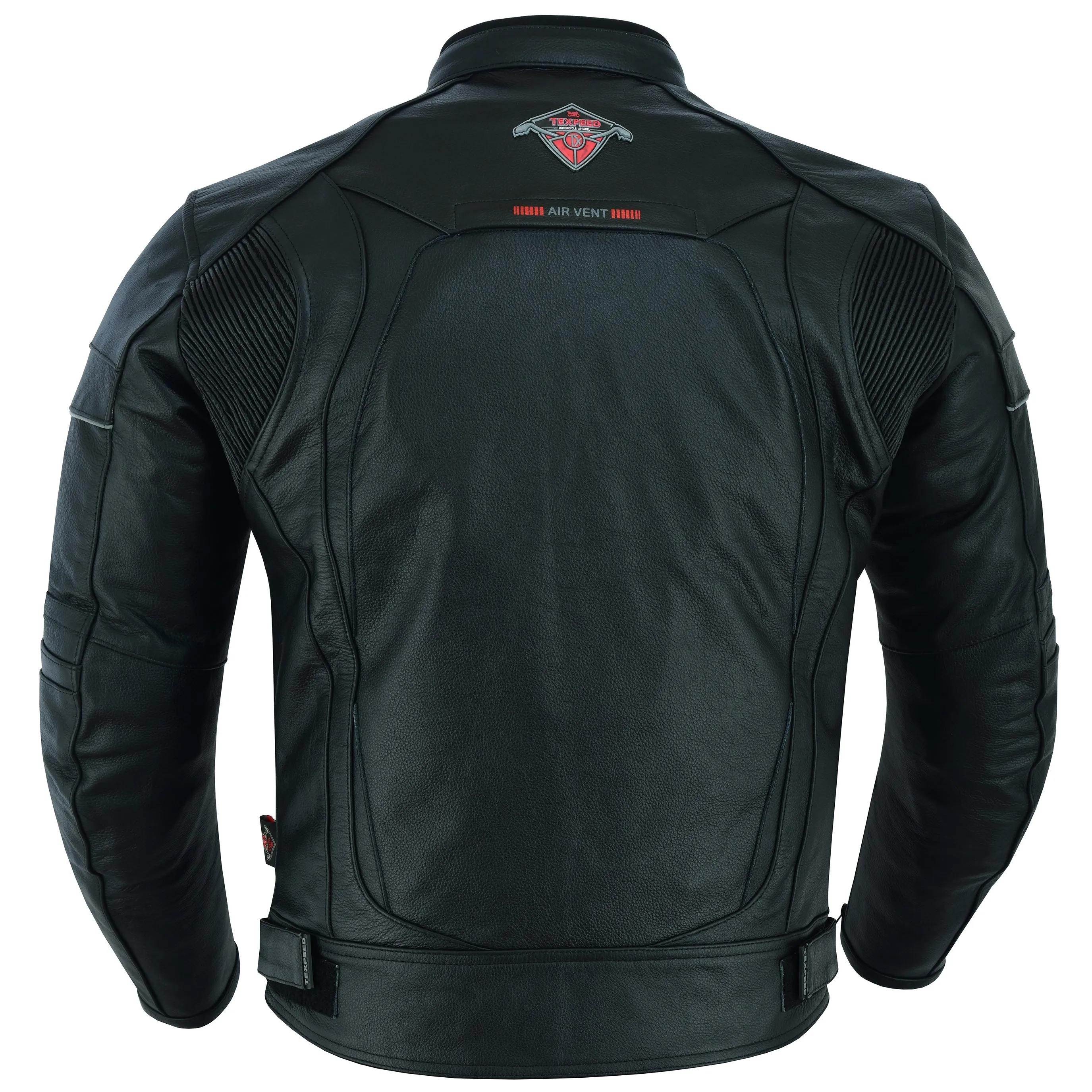 Racing Black Leather Motorcycle Jacket
