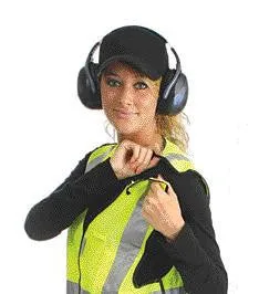 Radnor Medium Yellow Lightweight Polyester Class 2 Break-Away Vest With Front Hook And Loop Closure, 2" 3M Scotchlite Reflective Tape Striping And 2 Pockets