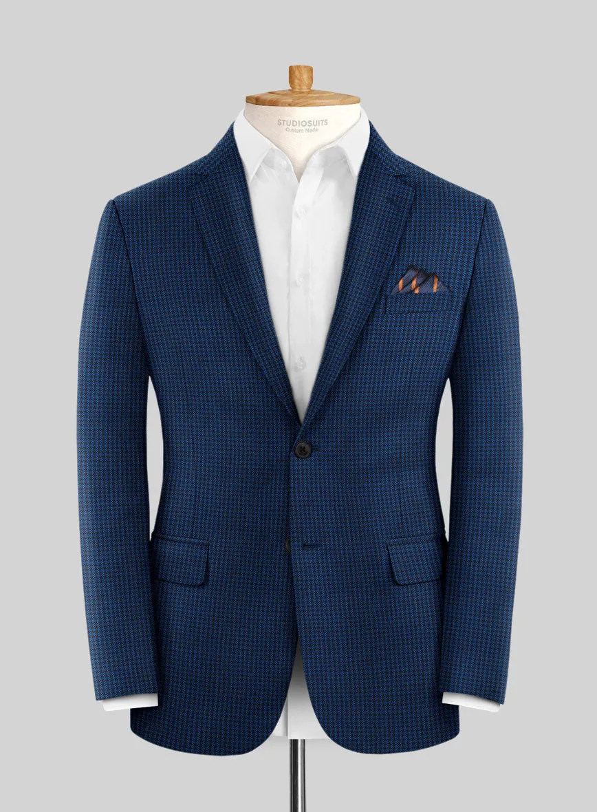 Reda Ocean Blue Wool Jacket