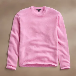 Soft Featherweight Cashmere Crew - Blossom