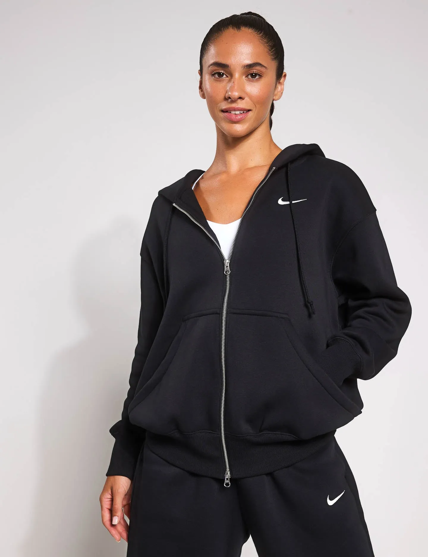 Sportswear Phoenix Fleece Oversized Hoodie - Black/Sail
