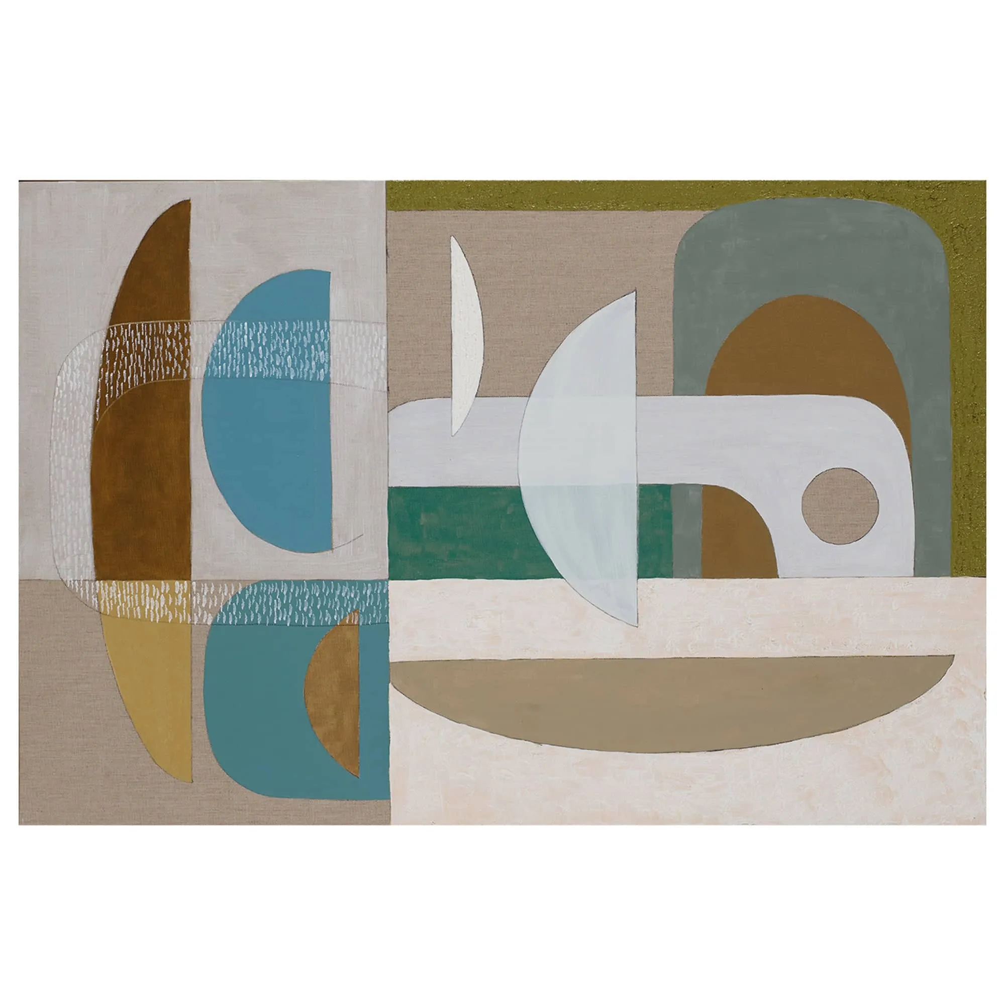 Stucco Glaucous Canvas Print 92cm x 61cm