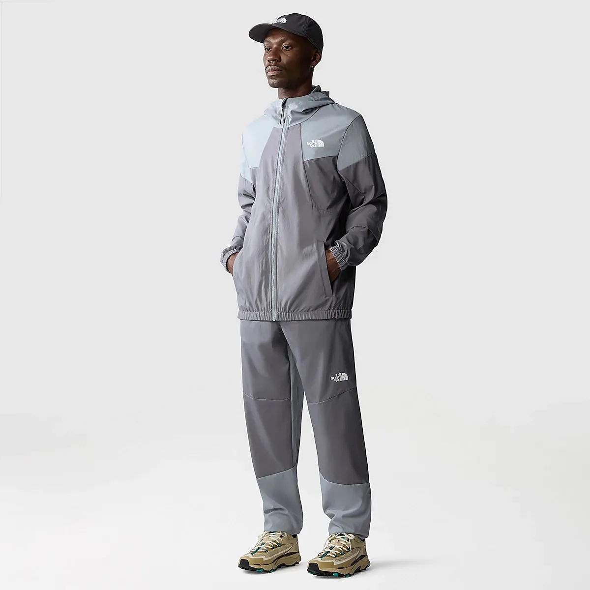 The North Face - Giacca Wind Track Smoked Pearl Monument Grey - NF0A87J2 - SMOKED/PEARL/MO