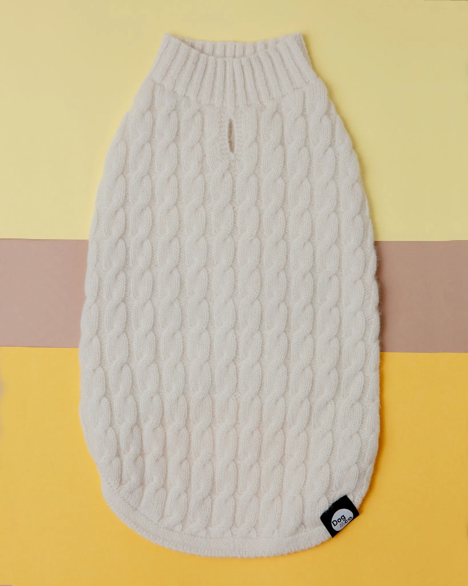 The Uptown Cable Knit Sweater in Natural Cashmere (Made in NYC) (FINAL SALE)