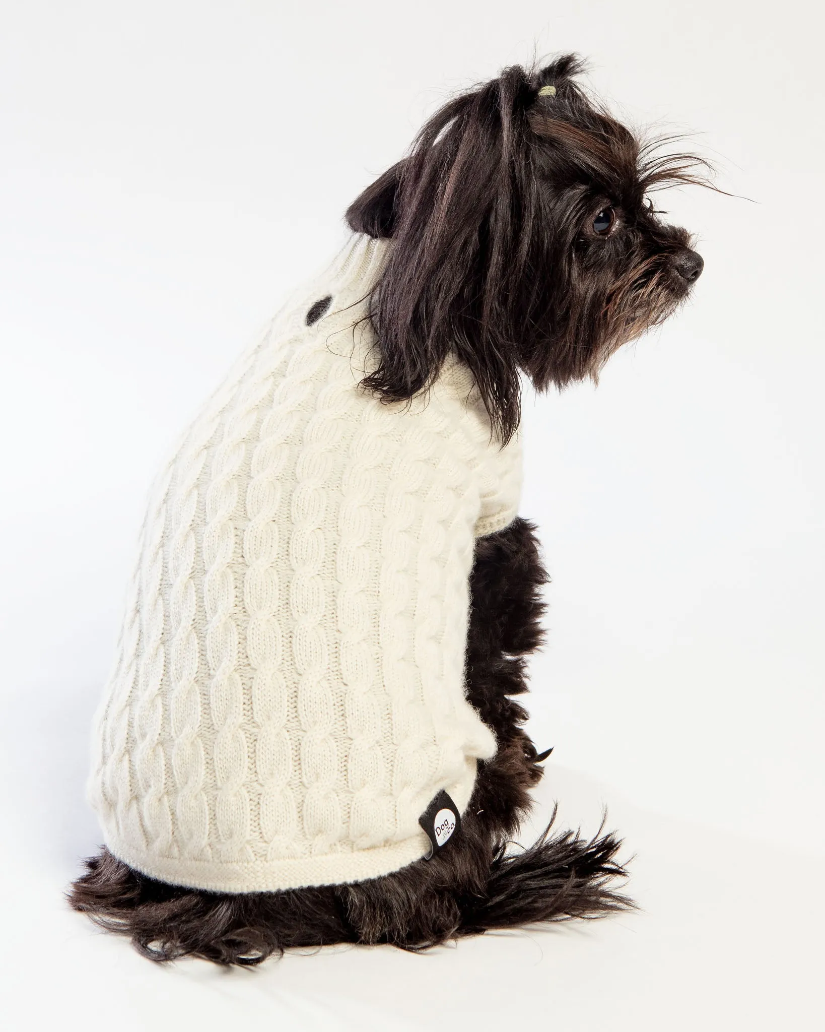 The Uptown Cable Knit Sweater in Natural Cashmere (Made in NYC) (FINAL SALE)