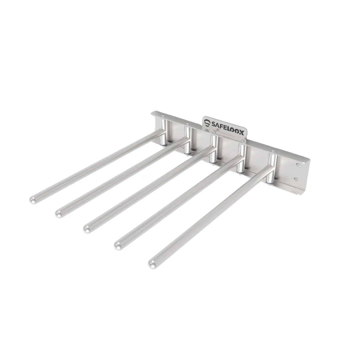 Wall-Mounted Swivel Apron Rack for 5 Tops & Skirts