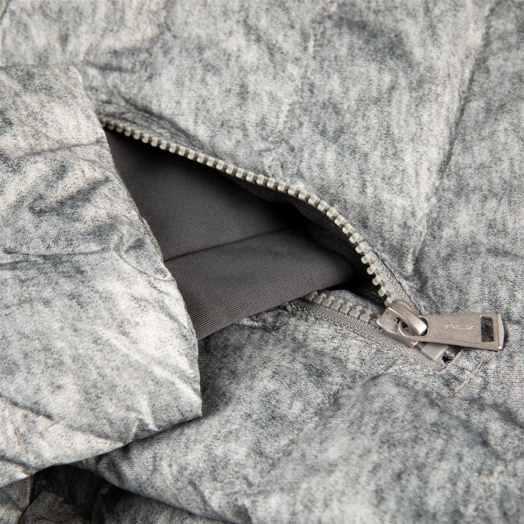 Womens Basedown Stretch Poly Long Jacket W/Removable Hood - Insulated Heather Grey - AW23